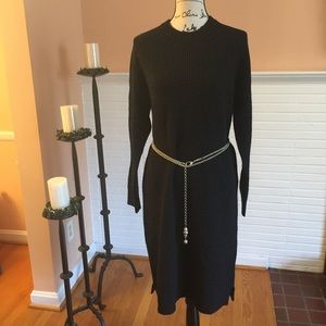 Ralph Lauren Black Sweater Dress NWT